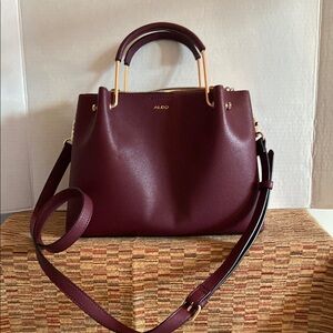Aldo Burgundy Handbag